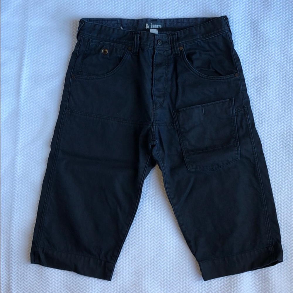 Mens denim twill long shorts. 34